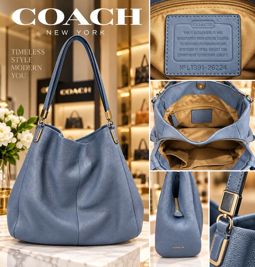 Coach Madison Phoebe Shoulder Bag*Pebbled Leather
